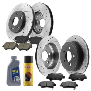 Brakes and Rotors kit Front + Rear Brake Cleaner For Kia Optima Hyundai Sonata