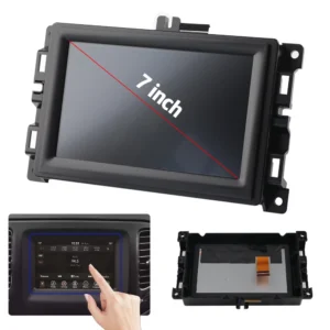 7" LCD Touch Screen w/ Frame For Jeep Compass Radio Navigation Replace