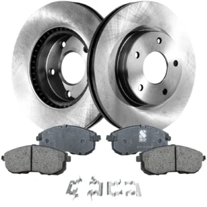 Front Brake Disc Rotors and Pads Kit For 2013-2019 Nissan Sentra 2-Wheel Set